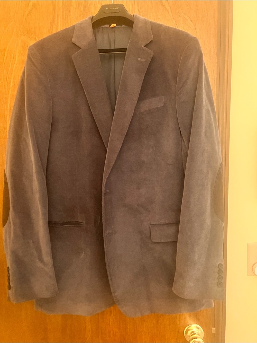 Stafford Men's Corduroy Sport Coat in Medium Gray